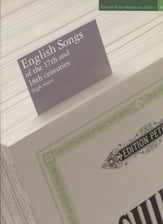 English Songs of the 17th and 18th Centuries Vocal Solo & Collections sheet music cover
